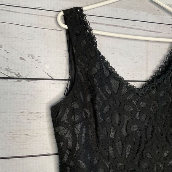 Scarlett Nite Black Little Dress Lace Overall Sleeveless Size 12 Cocktail Party - Picture 3 of 10